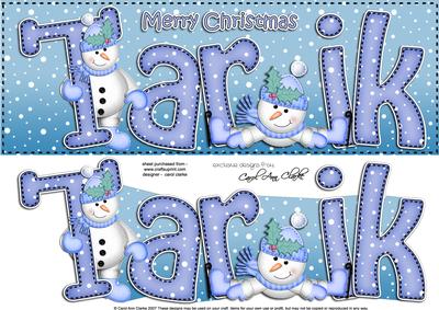 Xmas Large Dl Tarik Quick Card N 3D Decoupage
