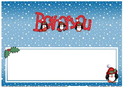 Xmas Both of You Matching Large Dl Insert