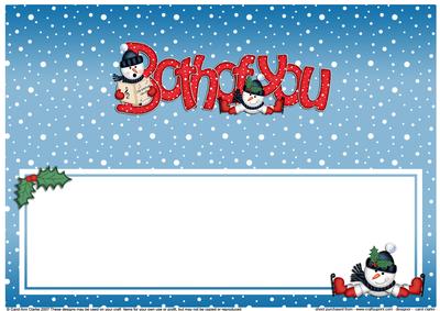 Xmas Both of You Matching Large Dl Insert
