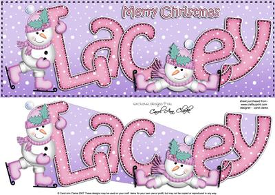 Xmas Large Dl Lacey Quick Card N 3D Decoupage