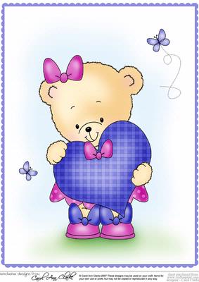 A4 Rosie's Heart in Blueberry