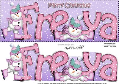 Xmas Large Dl Freya Quick Card N 3D Decoupage
