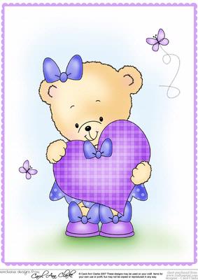 A4 Rosie's Heart in Lilac