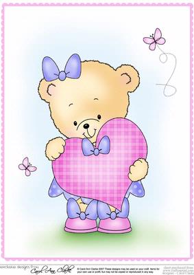 A4 Rosie's Heart in Pink