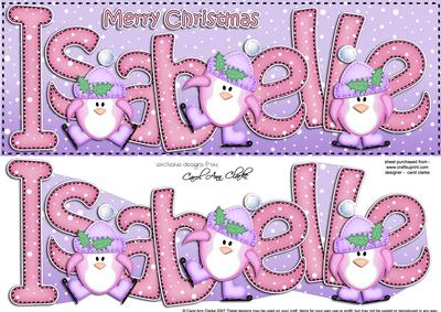 Xmas Large Dl Isabelle Quick Card N 3D Decoupage