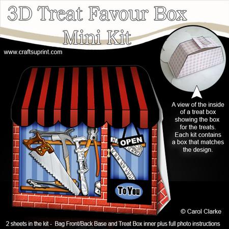 3D Little Tool Shop Treat or Favour Box Mini Kit