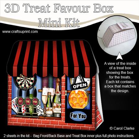 3D the Last Drop Inn Pub Treat or Favour Box Mini Kit
