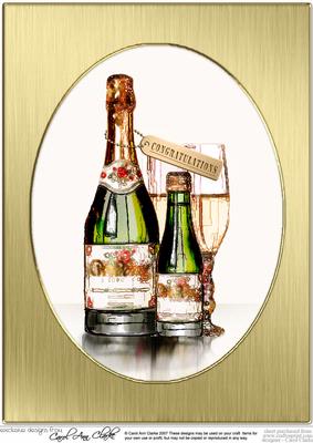 A4 Champagne Celebrations in Gold