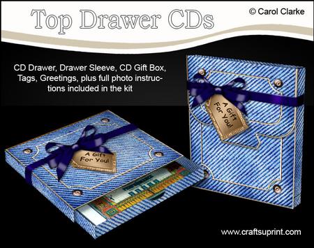 3D Denim Top Drawer Cds Gift Set Kit