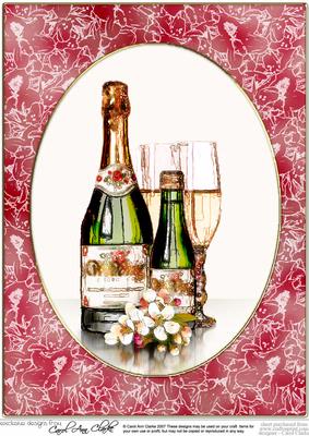 A4 Champagne & Flowers