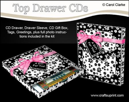 3D Floral Fancy Top Drawer Cds Gift Set Kit