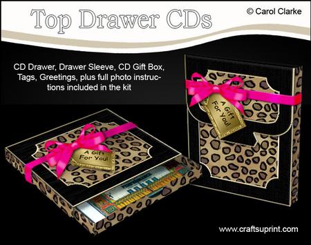 3D Animal Print Top Drawer Cds Gift Set Kit