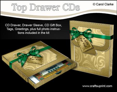 3D Metallic Swirls Top Drawer Cds Gift Set Kit