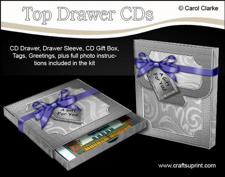 3D Metallic Swirls Top Drawer Cds Gift Set Kit