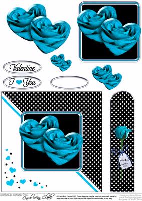 Romantic Roses Quick Card with Step by Step Decoupage