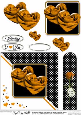 Romantic Roses Quick Card with Step by Step Decoupage