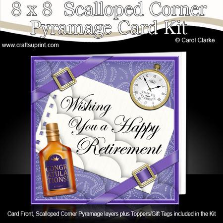 8 x 8 Retirement Kit with Scalloped Corners