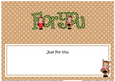 Gigi Horse Large Dl Just for You Matching Large Dl Insert