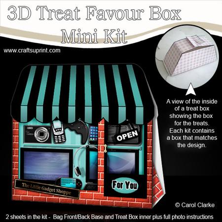 3D Little Gadgets Shop Treat or Favour Box Mini Kit