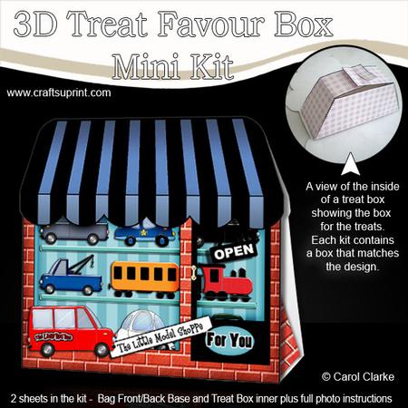 3D Little Model Shop Treat or Favour Box Mini Kit