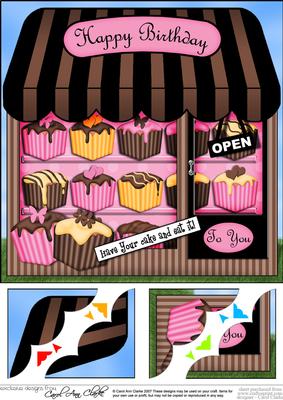 8 x 8 the Little Fondant Fancies Shop Topper