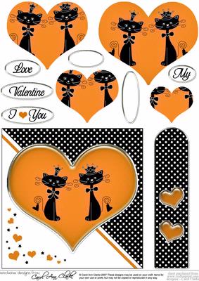 Kool Kats Purrfect Love Quick Card with Pyramage