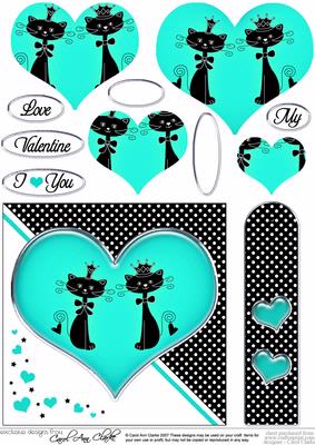 Kool Kats Purrfect Love Quick Card with Pyramage