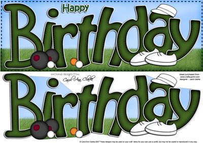 Birthday Bowls Large Dl Sports Quick Card N 3D Decoupage