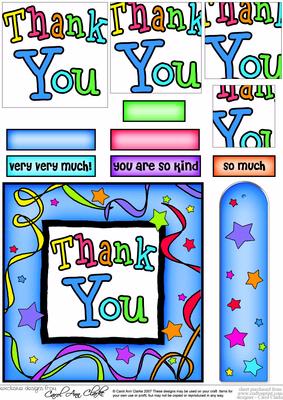 Thank You Quick Card with Pyramage