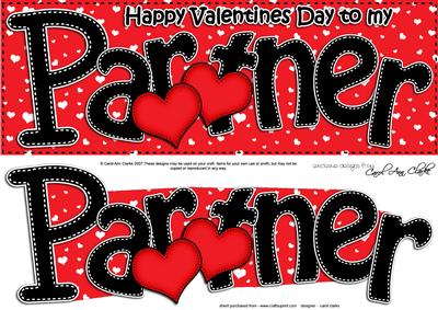 Valentines Day Partner Large Dl Quick Card 3D Decoupage