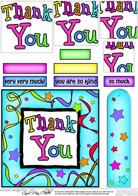 Thank You Quick Card with Pyramage