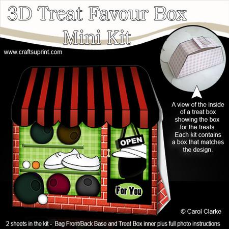 3D Little Bowls Shop Treat or Favour Box Mini Kit