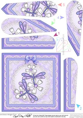 Dreamy Dragonflies Quick Card with Fan Pyramage Topper