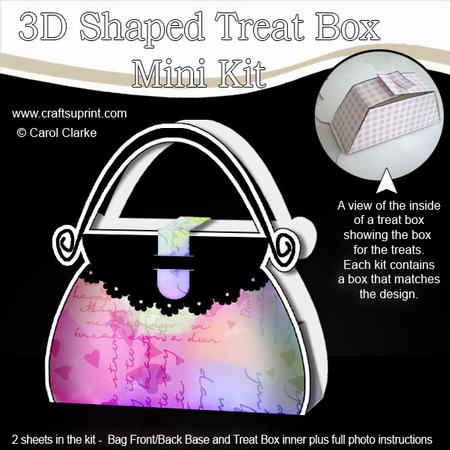 Hearts Handbag Shaped Treat or Favour Box Mini Kit