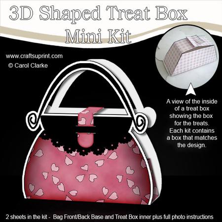 Hearts Handbag Shaped Treat or Favour Box Mini Kit