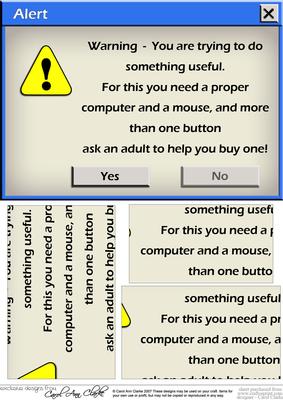 A5 Novelty Fun Computer Keyboard Greetings Pyramage Topper