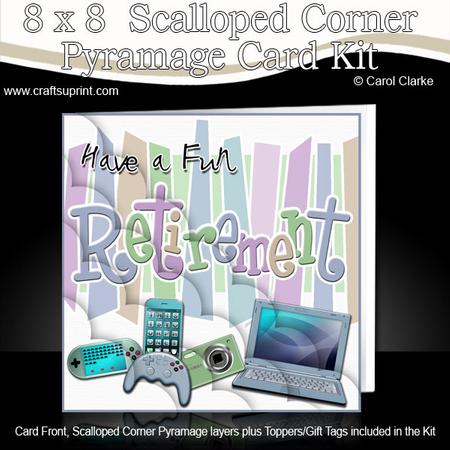 8 x 8 Retirement Gadgets N Gizmos Scalloped Corner Kit