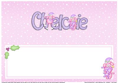 Xmas Chelcie Matching Large Dl Insert