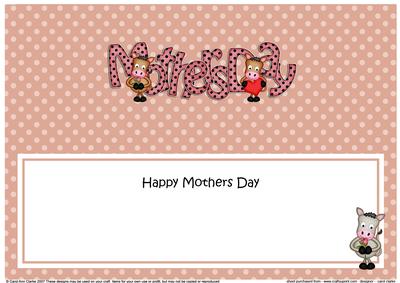 Gi Gi Horse Large Dl Mothers Day Matching Large Dl Insert