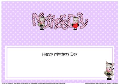 Gi Gi Horse Large Dl Mothers Day Matching Large Dl Insert