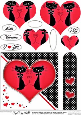 Kool Kats Purrfect Love Quick Card with Pyramage