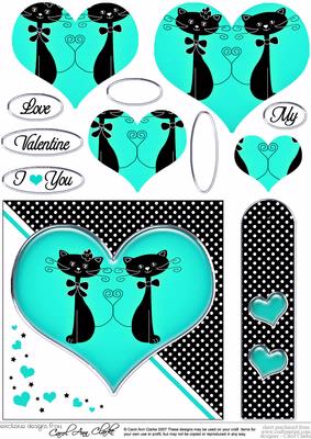 Kool Kats Purrfect Love Quick Card with Pyramage