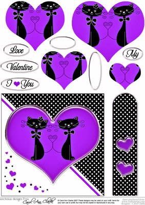 Kool Kats Purrfect Love Quick Card with Pyramage