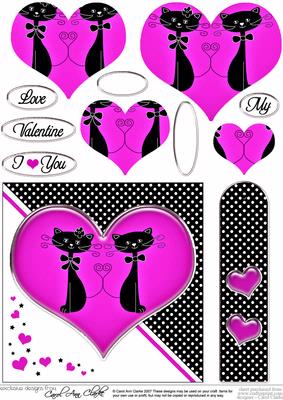 Kool Kats Purrfect Love Quick Card with Pyramage