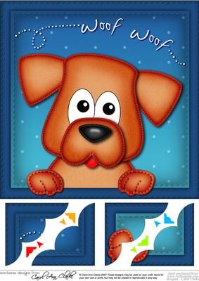 8 x 8 Rusty Dog Scalloped Corner Topper