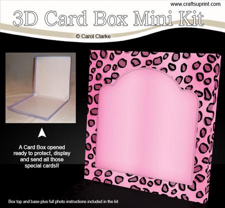Animal Print 6 x 6 Square Card Box Mini Kit