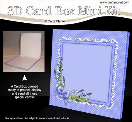 Bluebells 6 x 6 Square Card Box Mini Kit