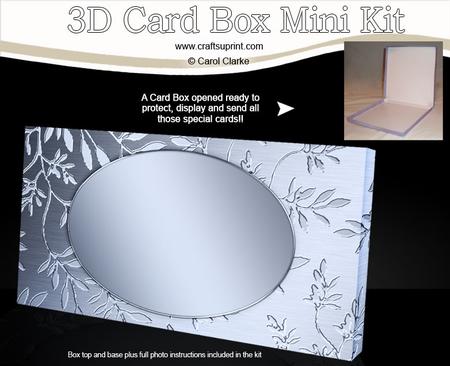 Metallic Embossed Leaves Dl Card Box Mini Kit