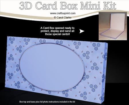 Floral Mini Dl Card Box Mini Kit