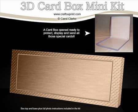 Metallic Dots Dl Card Box Mini Kit
